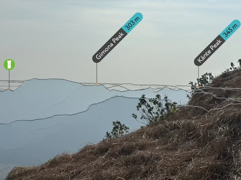 Gimona Peak and Kante Peak view from Lingana Fort