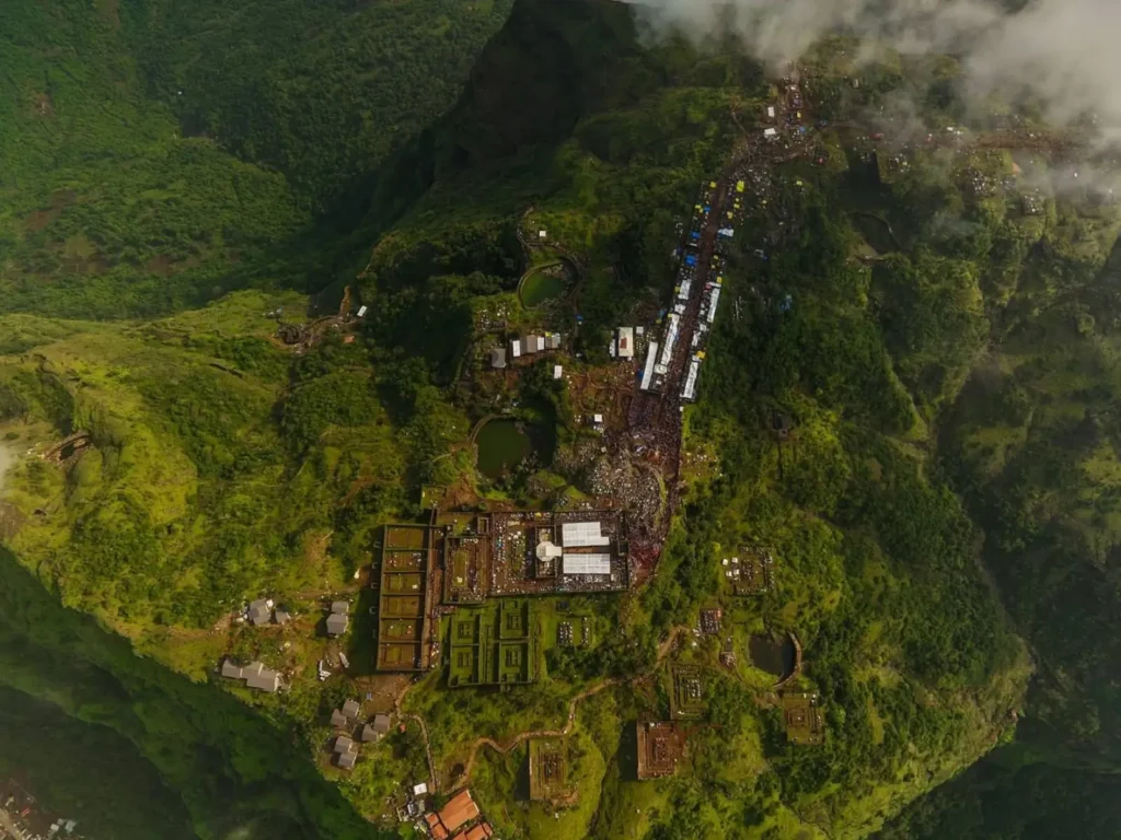 Chhatrapati Shivaji Maharaj Jayanti Raigad Fort Drone Top ViewTrek Maharashtra