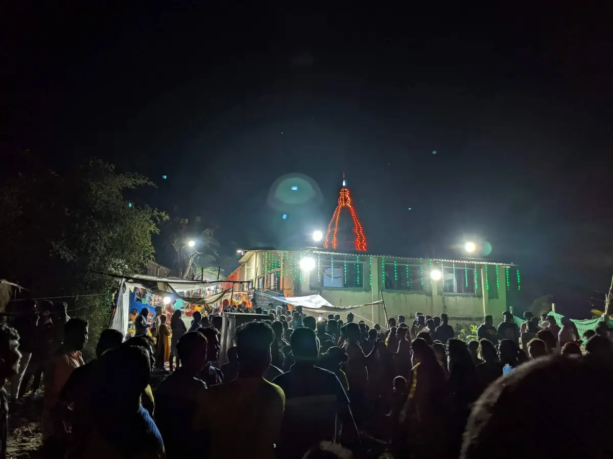 Temple at Dandi Beach Boisar Trek Maharashtra